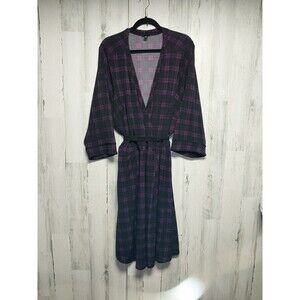 Torrid Purple Plaid Studio Faux Wrap Dress Plus Size 5X Knit Stretch